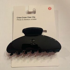 Lululemon Criss-Cross Claw Clip Hair Black